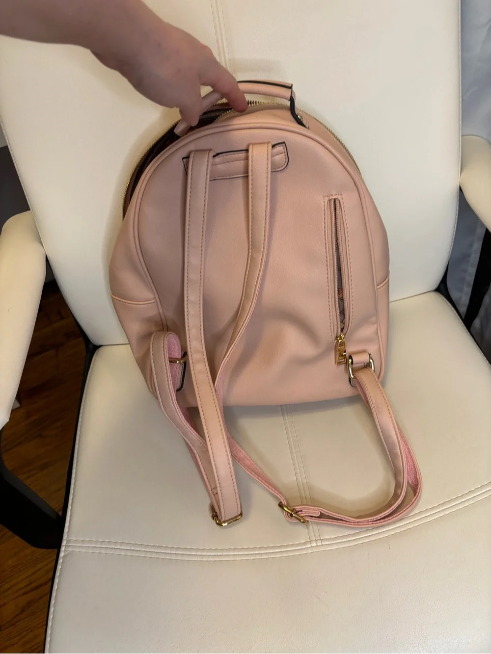 Quilted Blush Pink Mini Backpack